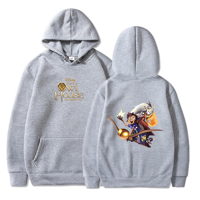 Anime Merch Hoodie - Толстовки с капюшоном «Дом совы» для