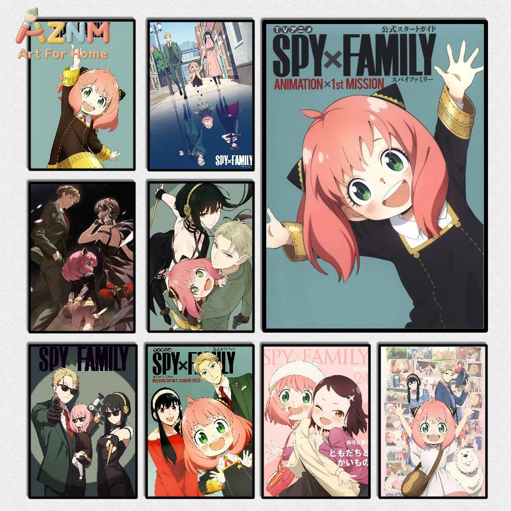Anime Merchandise Posters - Настенный холст с изображением персонажей аниме