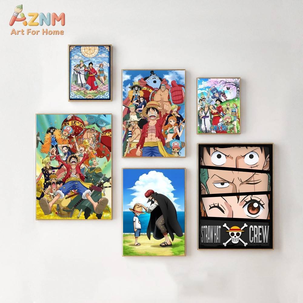 Anime Merchandise Posters - AZNM Настенный постер-коллаж без рамы с