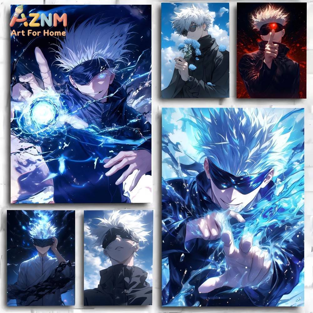 Anime Merchandise Posters - AZNM Jujutsu Kaisen Gojo Satoru, холст