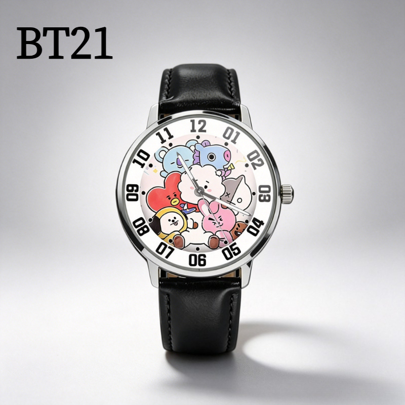 Милые студенческие часы BT21 с – обзор и цена Anime Merchandise Types