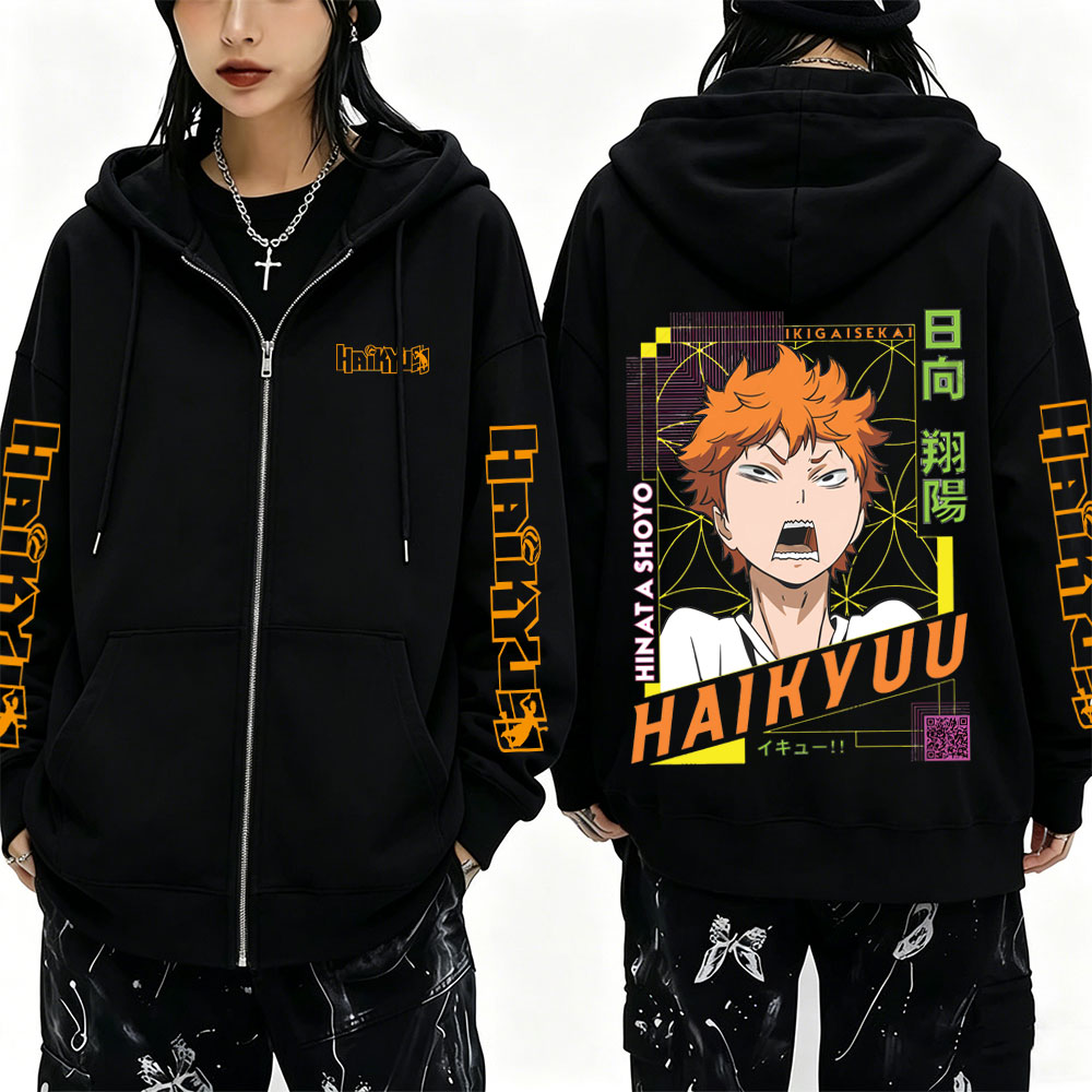 Аниме-толстовка Haikyuu с Хина – обзор и цена Anime Merch Hoodie
