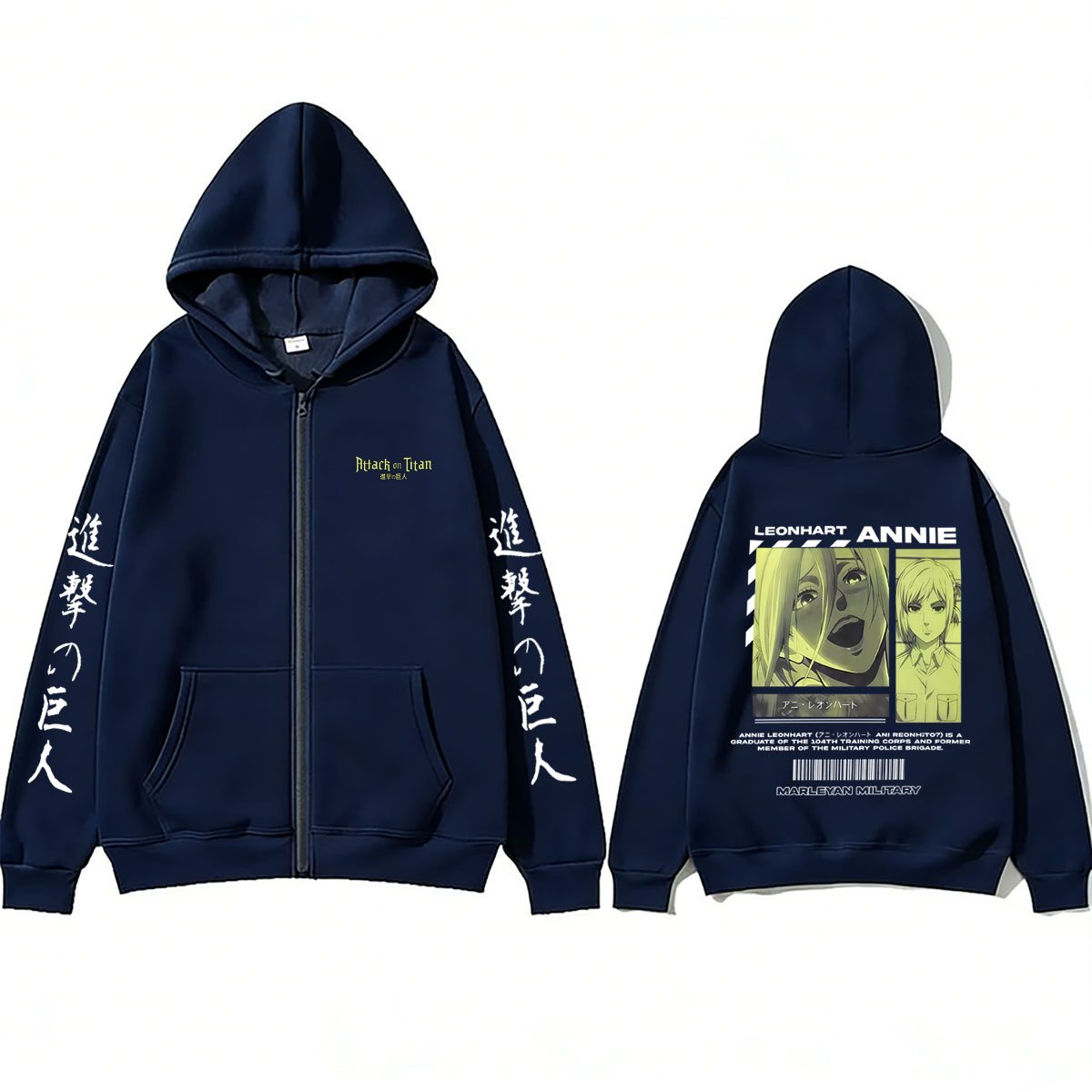 Худи на молнии с принтом «Атак – обзор и цена Anime Merch Hoodie